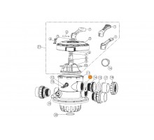 Прокладка-кольцо муфты 6-ти поз. вентиля (2"), муфты насоса SB Emaux (СP-01W-04/02020016)