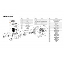 Крышка префильтра насоса SGB/SGE Mayer Schwimmbad A13120013