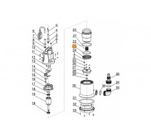 Прокладка-кольцо d75*4.5 крышки нижней эл.двигателя насоса Q Mayer Schwimmbad LX F02010136
