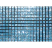 Пленка-мозаика для отделки бассейнов синяя с черной затиркой 3D Matrix Black-Blue Haogenplast ш.1,65