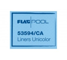 Пленка для отделки бассеинов голубая ребристая FLAGPOOL 1,5х20