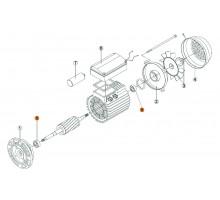 Подшипник (крышка передняя, задняя) эл.двигателя NК,ОК Kripsol 6202-ZZ/RBM1070.10R
