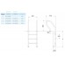 Лестница 2 ступени (у.б.) Flexinox PARALLEL (87120861) для бассейна
