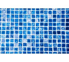 Пленка-мозаика для отделки бассейнов синяя ребристая Snapir Blue Haogenplast ш.1,65 м