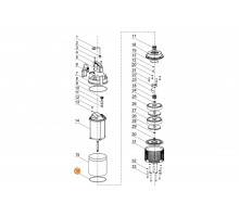 Прокладка-кольцо d129*3.1 крышки эл.двигателя насоса QDX Mayer Schwimmbad LX F02010061