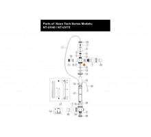 Адаптер крестовины (п.8) установки УФ Emaux Nano Tech UV-C Timer NT-UV40-T/NT-UV75-T 620125430