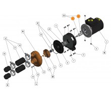 Муфта соединения вала двигателя с валом насоса противотока Jet Swim Pahlen (511260/636001)