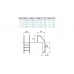 Лестница 3 ступени (ш.б.) Flexinox STANDARD (87112934) для бассейна