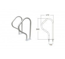 Поручни из нерж.стали (компл.2 шт.) Emaux ARB-F (88074205)