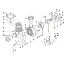 Прокладка крышки задн.(фланца)насоса KAN750/000/1020/1270 Kripsol RKN160.A/RBH0013.04R/RPUM0016.05R