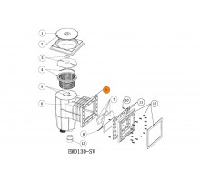 Фланец корпуса (п.9) скиммера Emaux EM00130-SV (01050168)