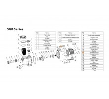 Болт M8*45 насоса SGB Mayer Schwimmbad LX J21020047