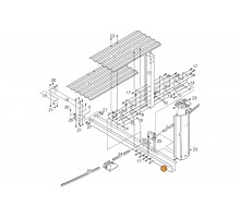 Профиль крепежный стойки боковой басс.(Гибралтар -овал) 1440335