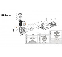 Прокладка-кольцо муфты d90 насоса SGE Mayer Schwimmbad LX F02010108