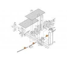 Нижняя направляющая каркаса прямой части бас. Эсприт; Эсприт-Биг 7,3х3,7 (1460105)