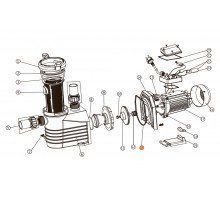 Прокладка крышки задней (фланца) насоса   E-Turbo Emaux 111990019