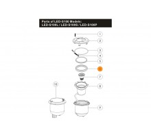Прокладка-кольцо резиновая уплотнения крышки контактов лампы прож.Emaux UL/LED-S100 2021048/02021016