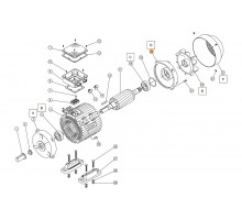 Крышка задняя эл.двигателя насоса противотока Jet Swim 1200 (2,2кВт) Pahlen (631292) нов.обр.