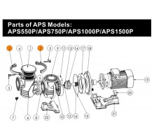 Хомут крышки префильтра насоса APS (5,5HP-7HP) (п.2) Emaux 420556559