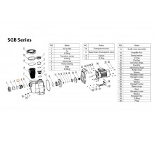 Втулка с резьбой муфты d63 насоса SGB Mayer Schwimmbad A26090052