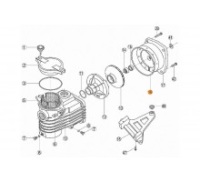 Прокладка крышки задней (фланца) насоса OK Kripsol ROK 160.A/RBH0013.01R/PRUM0016.01R