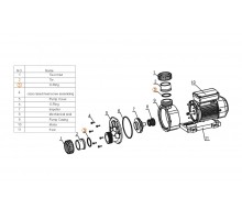 Прокладка-кольцо муфты d50 насоса Mayer Schwimmbad LX F02010076