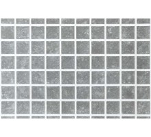 Пленка-мозаика для отделки бассейнов серебряная 3D Matrix Silver Haogenplast ш.1,65 м