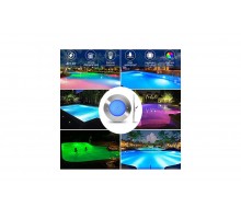 Прожектор  встраиваемый из нерж. стали (35Вт/12В) LED RGB с пультом Tadpole JKD-UT280-2SP