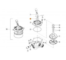 Шайба скольжения ручки переключения режимов 6-ти поз. вентиля Kripsol RMVA0010.00R