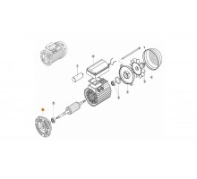 Крышка передняя эл.двигателя NK-33 (МЕС -63) Kripsol M3.7001.A/RBM1010.10R/RMOT0001.00R