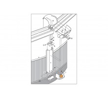 Накладка декоративная нижняя пластик (J-4000 - овал, круг) 1490522
