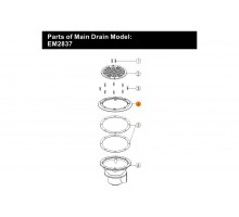 Фланец (п.4) слива донного Emaux EM2837 (01050196)