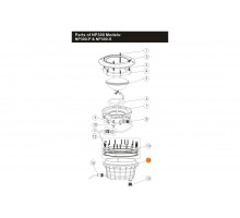 Корпус прожектора NP300-P, латунные вставки Emaux 01050148