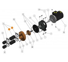 Комплект (шланги рез.2 1/2 (1274270),хомуты (122427))для подс.к насосуJETPUMP 4,0 кВтPahlen (636007)
