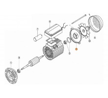 Крышка задняя эл.двигателя насоса OK-100 (МЕС -71) Kripsol (7302.A/RBM1020.23R/RMOT0002.02R)