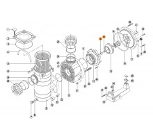 Винт + прокладка-кольцо крепления крыльчатки к валу ротора насосов KAN Kripsol RPUM3637.01R