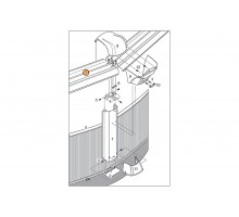 Перекладина-соединитель верхних пластин-фиксаторов прямая б-на J-4000 (7,3х3,7) 1450835