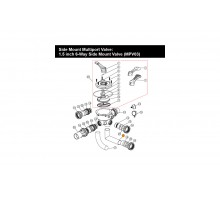 Труба угловая 125 мм соединения 6-ти поз.вентиля (1 ½”) с фильтром S/SP/MFS Emaux 01013116