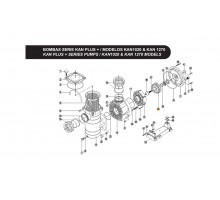 Крыльчатка насоса KAN-1020 н.о.Kripsol RPUM0013.28R