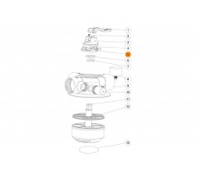 Фланец прижимной вилки-фиксатора 4-x поз. вентиля (1,5"верх.) Emaux MPV-16 (01013132)