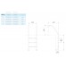 Лестница 2 ступени (ш.б.) Flexinox STANDARD (87112926) для бассейна