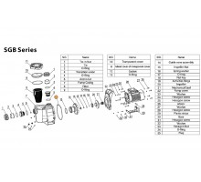 Прокладка крышки задней насоса SGB Mayer Schwimmbad LX F03010109