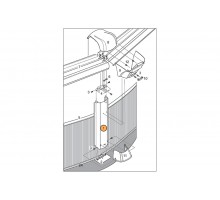 Стойка вертикальная декоративная для бас. Гибралтар (J-4000 овал, круг)  1440434