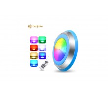 Прожектор накладной из нерж. стали рамка синяя (35Вт/12В) LED RGB с пультом Tadpole JKD-YC300-SP