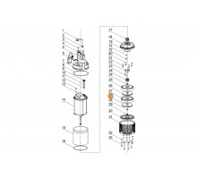 Рабочее колесо насоса QDX1.5-30/3-0.55F Mayer Schwimmbad LX A03170001