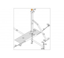 Соединитель верхний крепежн для прямой части бас.(Эсприт, Эспр-Биг - овал, круг -№18 (н.о.)) 1320160