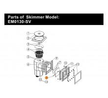 Ось крепления заслонки плавающей скиммеров EM0140-SV, EM0130-SV Emaux 01181077