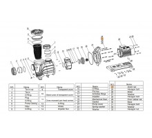 Гайка М8 насоса  Mayer Schwimmbad LX J43010004