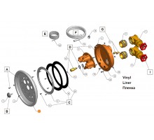 Лицевая декоративная деталь закладного узла против.Jet Swim 1200  Pahlen 121940/636009