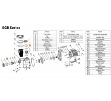 Прокладка-кольцо d62*4.5 муфты d63 насоса SGB Mayer Schwimmbad LX F02010093